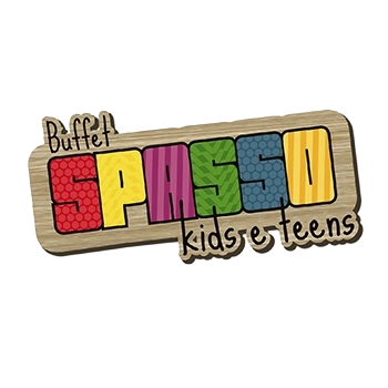 logo da spasso kids e teens, sem fundo, com as letras com cores diversas